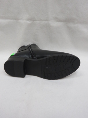 Botki damskie ocieplane na płaskim (36-41) SG-571 BLACK