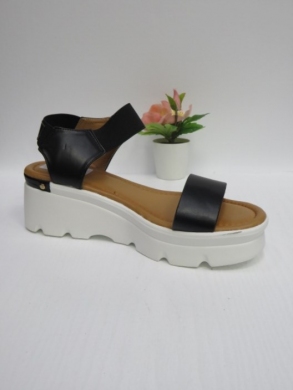 Sandały damskie na koturnie (36-41) 0-42 BLACK
