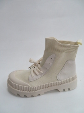 Botki damskie jesienne na koturnie (36-41) HY288 BEIGE