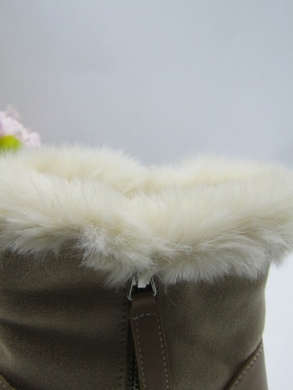 Botki damskie ocieplane na płaskim (36-41) XPL-2323 BEIGE