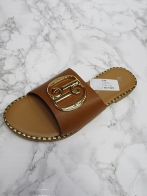 Klapki damskie na płaskim (36-41) WL-46 CAMEL