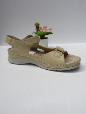 Sandały damskie na koturnie (36-41) 7AA235 BEIGE