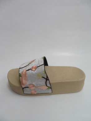 Klapki damskie na koturnie (36-41) CFY-8 BEIGE