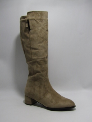 Kozaki damskie ocieplane na obcasie (36-41) H8372-3 KHAKI