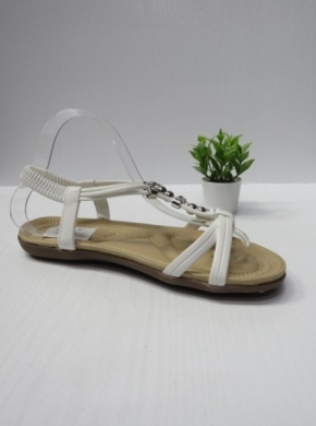 Sandały damskie na płaskim (36-41) 858-18 WHITE
