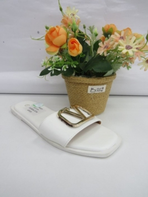 Klapki damskie na płaskim (36-41) 8123 WHITE