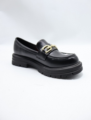 Mokasyny damskie na płaskim (36-41) OM2166 BLACK
