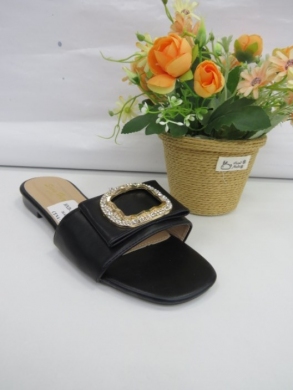 Klapki damskie na płaskim (36-41) HXD-33 BLACK