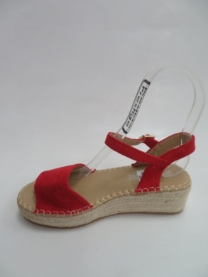 Sandały damskie na koturnie (36-41) QR002 RED