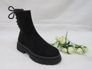 Botki damskie jesienne na koturnie (36-41) NS273 BLACK