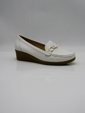 Mokasyny damskie na koturnie (36-41) GS60 WHITE