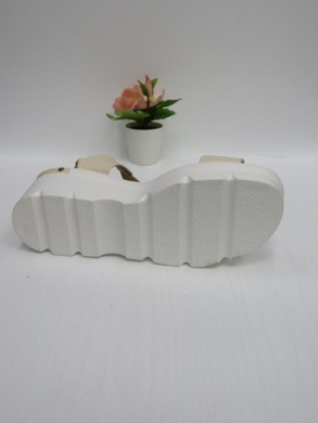Sandały damskie na koturnie (36-41) 0-42 BEIGE