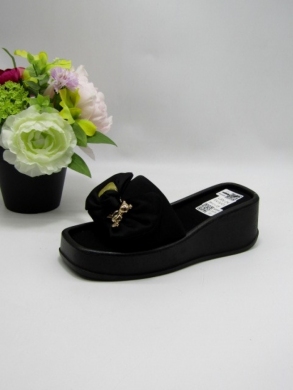 Klapki damskie na koturnie (36-41) 5040 BLACK