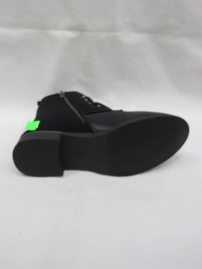 Botki damskie ocieplane na płaskim (36-41) SA01-1 BLACK