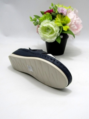 Sandały damskie na płaskim (36-41) 7AA2301 NAVY/SILVER