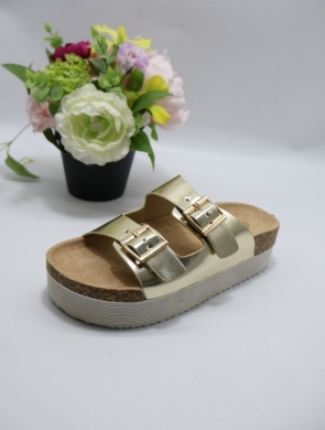 Klapki damskie na płaskim (36-41) LS331 GOLD