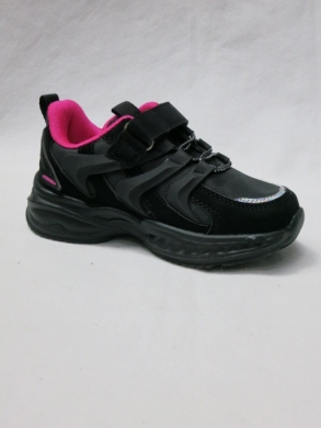 Buty sportowe dziewczęce (26-31) E157 BLACK/PEACH