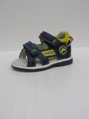 Sandały chłopięce (20-25) AB251 DBLUE/YELLOW