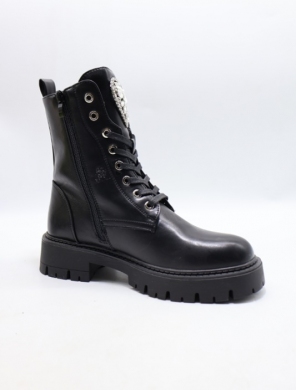 Botki damskie na płaskim (36-41) DE837 BLACK