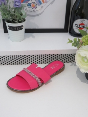 Klapki damskie na płaskim (36-41) 5116 FUCHSIA