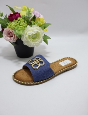 Klapki damskie na płaskim (36-41) DM100 NAVY