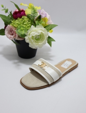 Klapki damskie na płaskim (36-41) 9870 WHITE