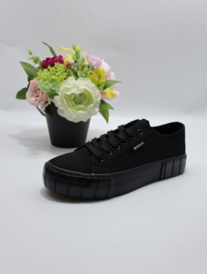 Trampki damskie na płaskim (36-41) 7SP726-LS BL/BLACK