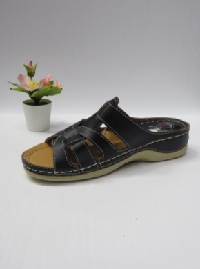 Klapki damskie na koturnie (36-41) 12706-1 BLACK