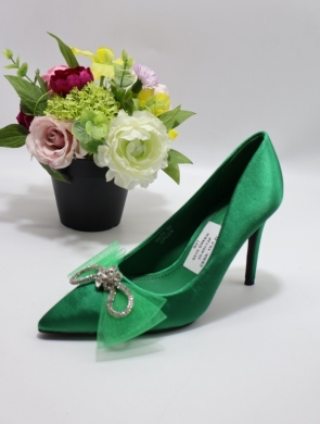 Czółenki damskie na szpilce (36-41) 9570 GREEN