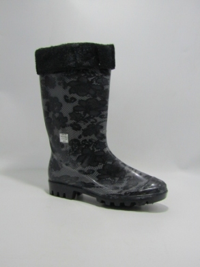 Kalosze damskie ocieplane (36-41) 812-5 BLACK