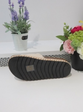 Klapki damskie na koturnie (36-41) AT0674 BEIGE