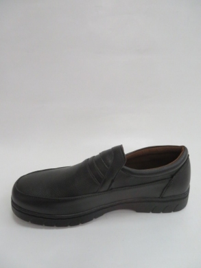 Półbuty męskie -skórzane (40-46) A0152 BLACK