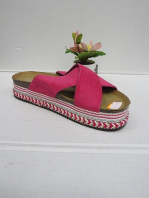 Klapki damskie na koturnie (36-41) 202-1 FUCHSIA