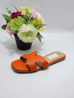Klapki damskie na płaskim (36-41) WL-240 ORANGE