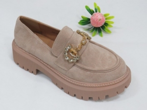 Półbuty damskie na koturnie (36-41) 333-191 BEIGE