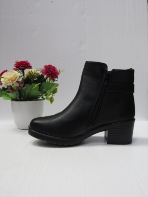 Botki damskie ocieplane na obcasie (36-41) JF-55 BLACK