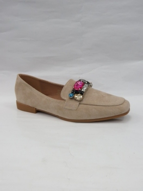 Mokasyny damskie na płaskim (36-41) 3689 BEIGE