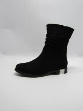 Botki damskie ocieplane na płaskim (36-41) H2118A BLACK