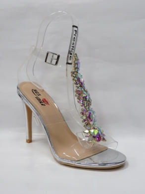 Sandały damskie na szpilce (36-41) 76951 SILVER