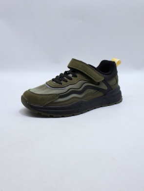 Buty sportowe damskie na płaskim (37-41) AD665 AGREEN/BL