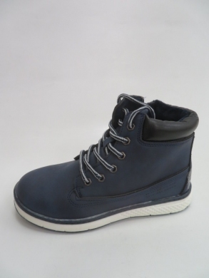 Botki chłopięce ocieplane (32-37) F811 BLUE