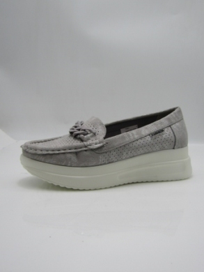 Mokasyny damskie na koturnie (36-41) 0665 SILVER