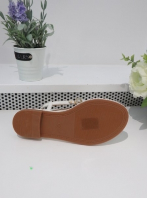 Sandały damskie na płaskim (36-41) 5095 WHITE