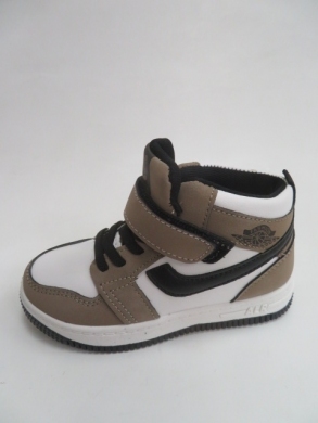 Sneakersy dziewczęce wysokie (26-31) P693 KHAKI