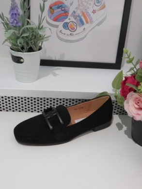 Mokasyny damskie na płaskim (36-41) 7923 BLACK
