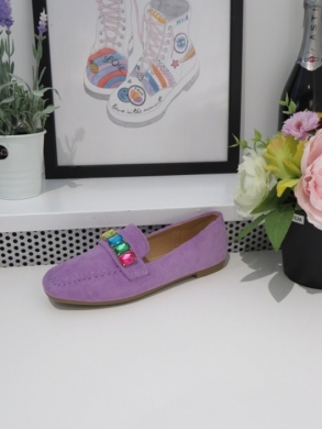 Mokasyny damskie na płaskim (36-41) 7972 PURPLE