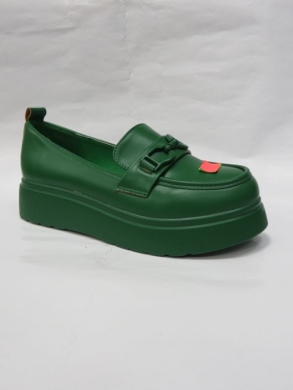 Mokasyny damskie na płaskim (36-41) 2052-11 GREEN