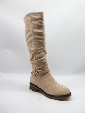 Kozaki damskie ocieplane na płaskim (36-41) F6336 KHAKI