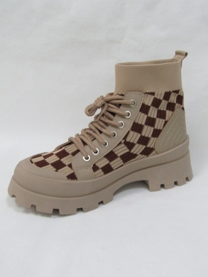 Botki damskie na płaskim (36-41) PC26 KH/BR