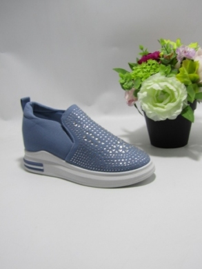 Buty sportowe damskie na koturnie (36-41) L1929 BLUE